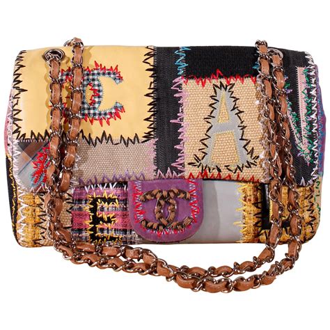 chanel bag with patches